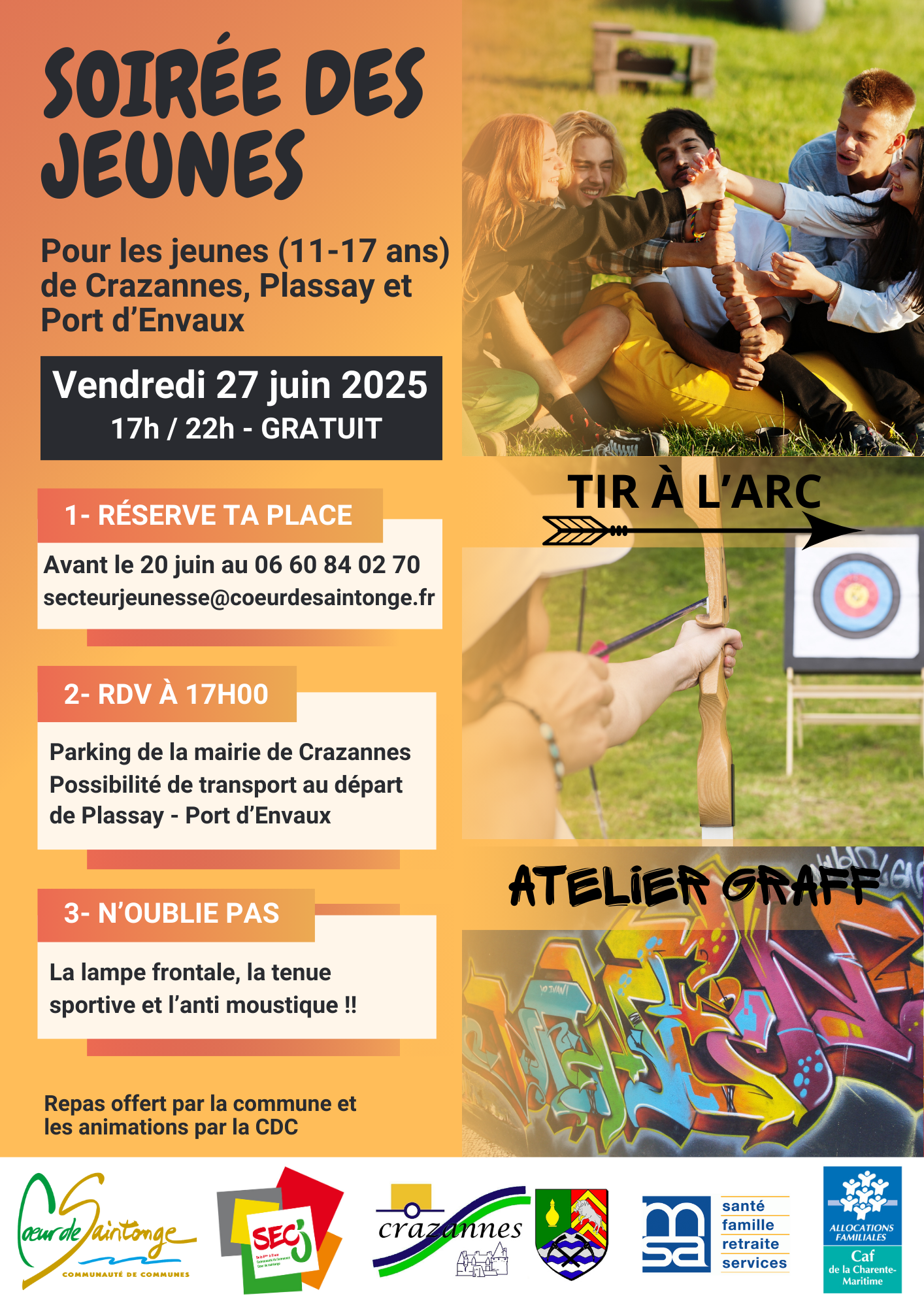 Soire jeunes Crazannes