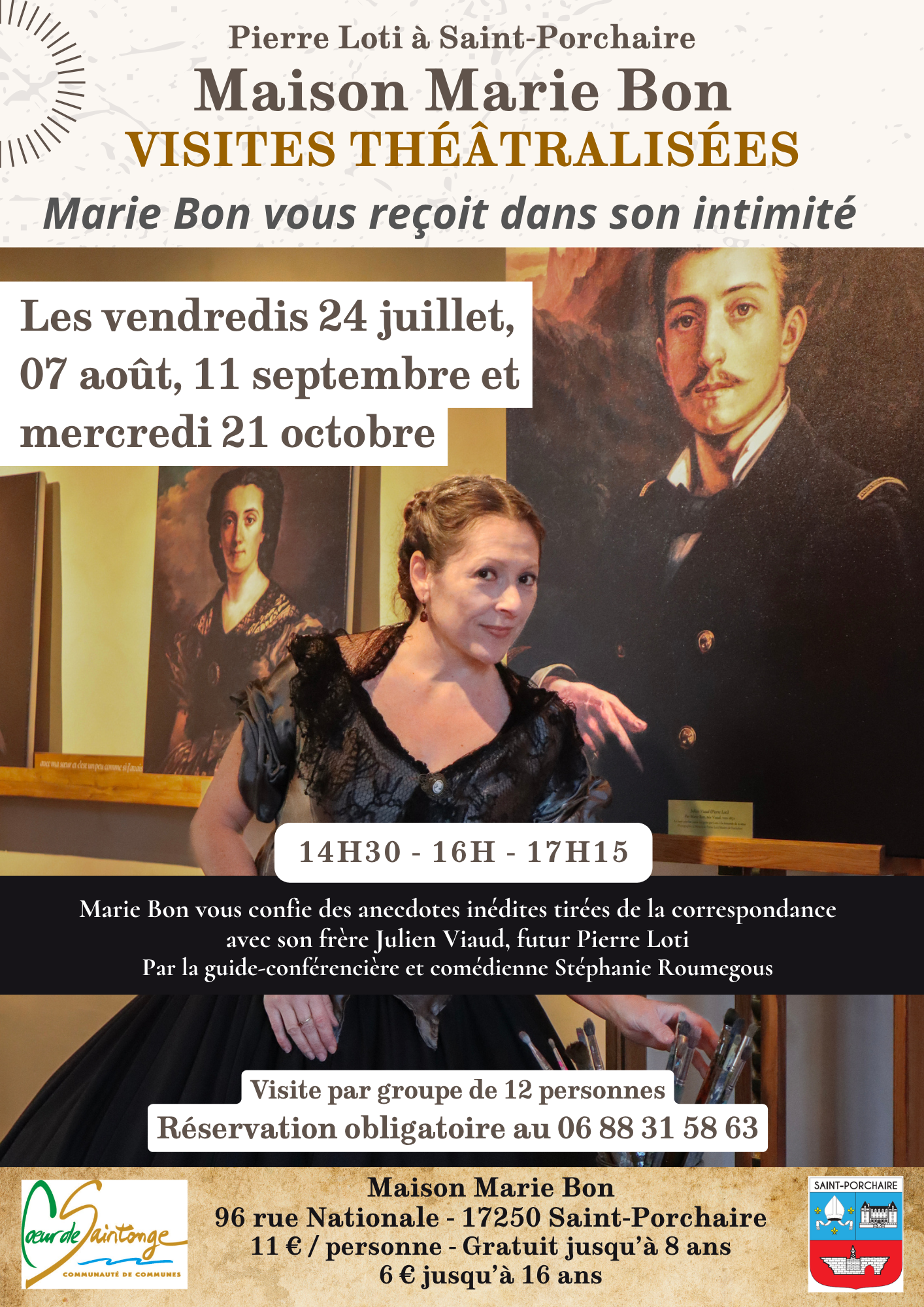 Visites thtralise intimit Marie Bon